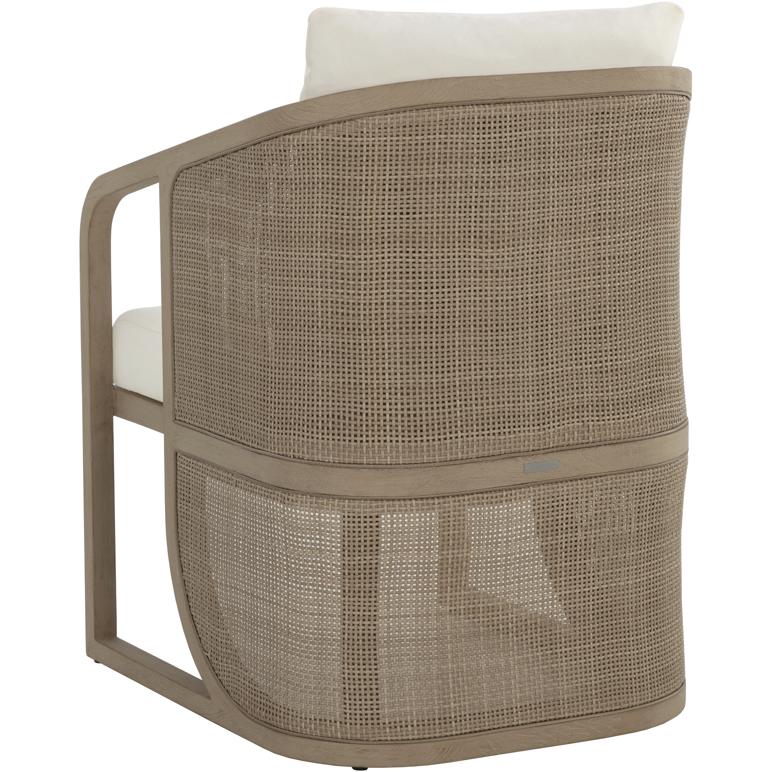 Palermo Drift Brown / Stinson Cream Outdoor Dining Chair
